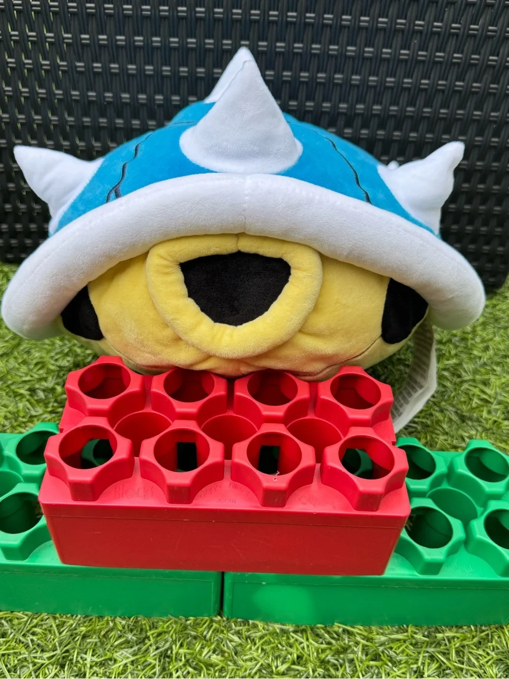 🎮 NWOT Nintendo Mario Kart Blue Spiny Shell Plush Pillow Franco 14